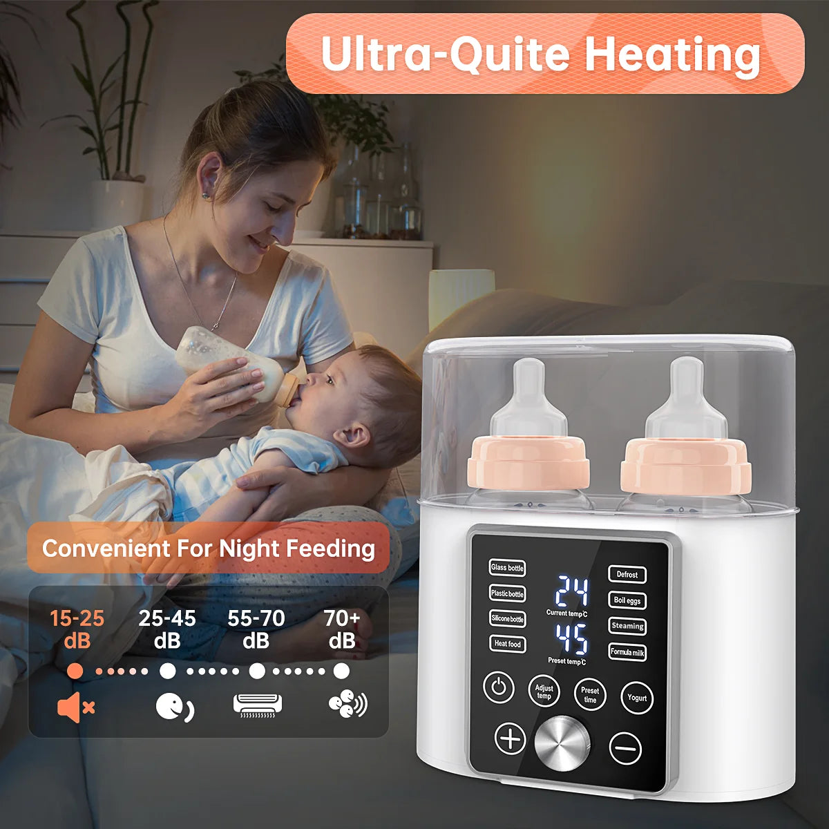 VoraPure™ Smart 12-in-1 Portable Baby Milk Warmer