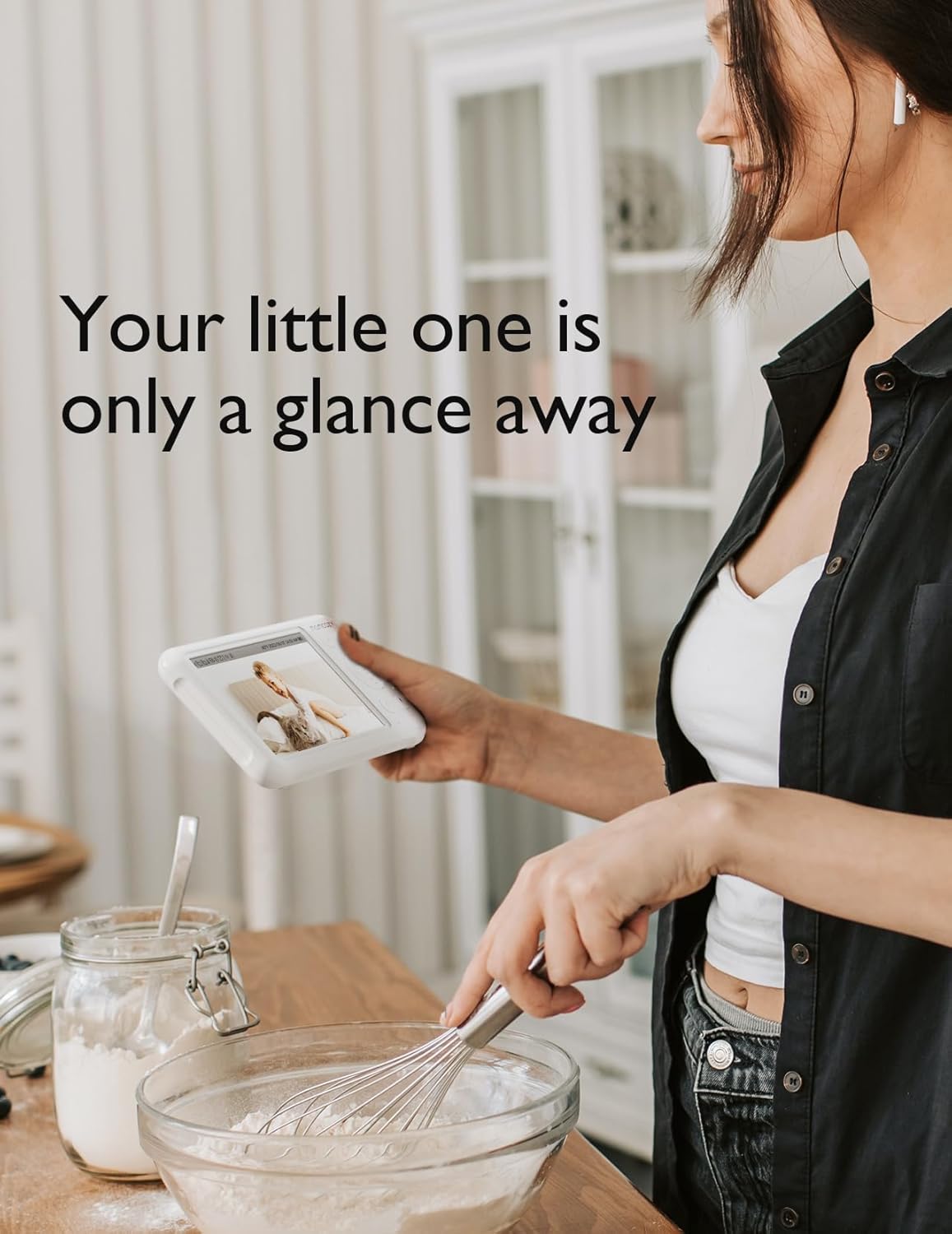 Video Baby Monitor, 1080P 5" HD Baby Monitor with Camera & Wall Mount, Infrared Night Vision, 5000Mah Battery, 2-Way Audio, Temperature Sensor, Lullabies, 960Ft Range, Ideal for New Moms, BM01